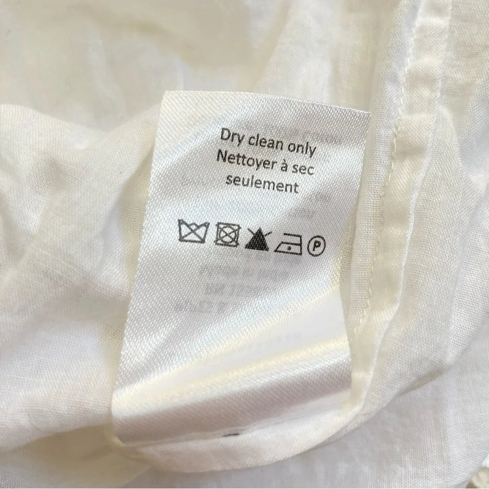 NEW Veronica Beard White Cali Eyelet Off the Shoulder Cotton Maxi Dress, Size 4 - Picture 11 of 11